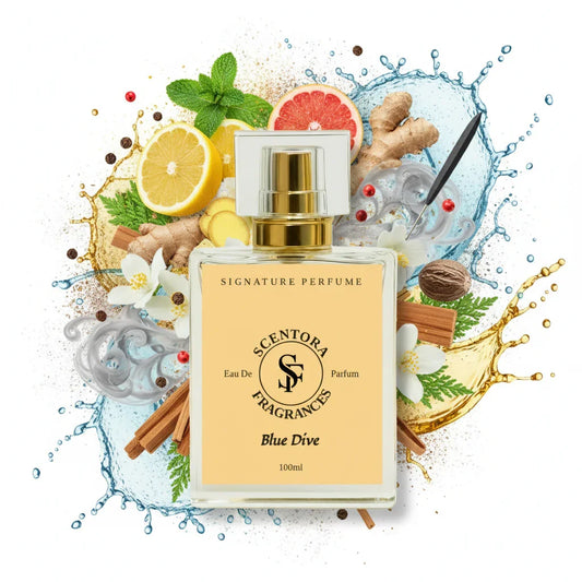 Blue Dive – Inspired by Blēu de Ch@nel - Used by Timothée Ch@lamet - Scentora Fragrances 