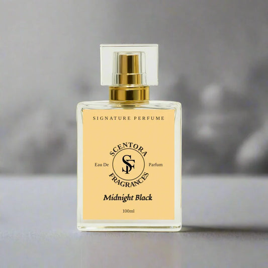 Midnight Black Perfume – Inspired by J@guar Black - Scentora Fragrances