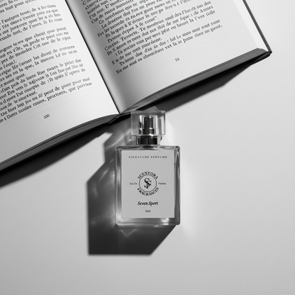 Seven Sport Extrait de Parfum – (Inspired by CR-Seven) | Men's Amber Aromatic Perfume | Long Lasting Luxury Fragrance