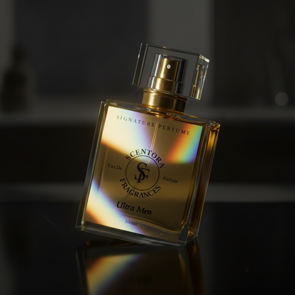 Ultra Men Extrait de Parfum – (Inspired by JPĠ Ultr@ Male) | Men's Amber Vanilla Perfume | Long Lasting Luxury Fragrance